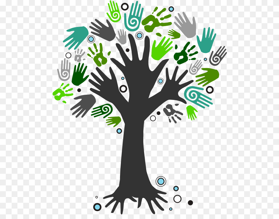 Hd As A Community We Still Face Unemployment Rates Helping Hand Tree, Art, Graphics, Baby, Person Free Png Download