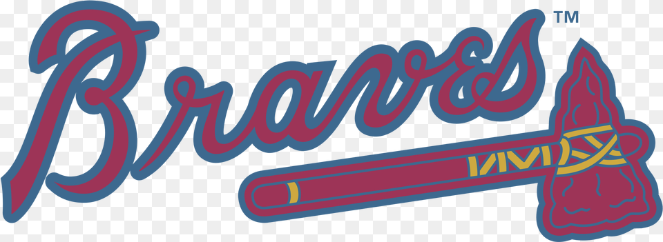 Download Hd Atlanta Braves 2 Logo Transparent Baseball Atlanta Braves, Dynamite, Weapon Png Image