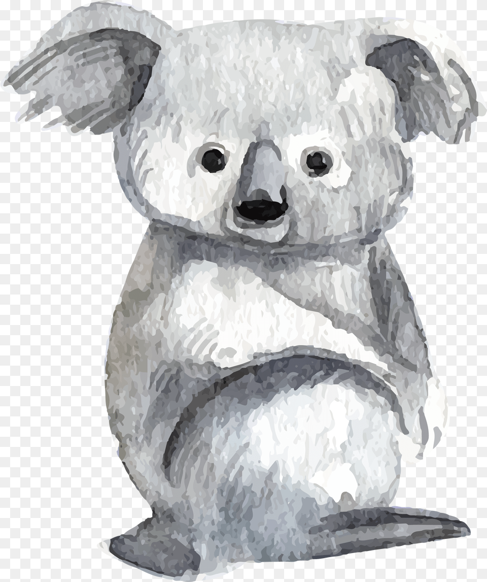 Hd Baby Koalas Lemur Bear Watercolor Painting Koala Watercolour, Animal, Mammal, Wildlife, Person Free Png Download