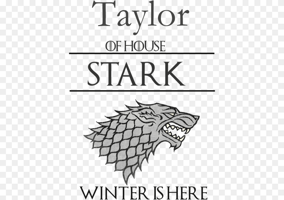 Download Hd Back Design House Stark Logo Game Of Thrones Stark Logo, Book, Publication Free Transparent Png