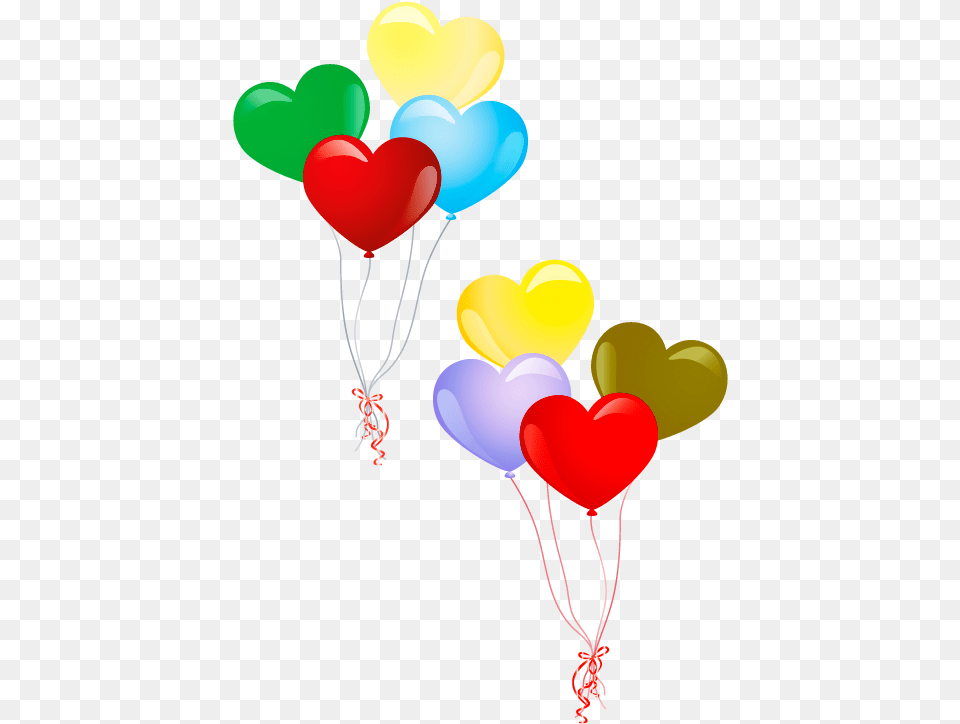 Download Hd Ballons Tube Heart Balloons, Balloon Png Image