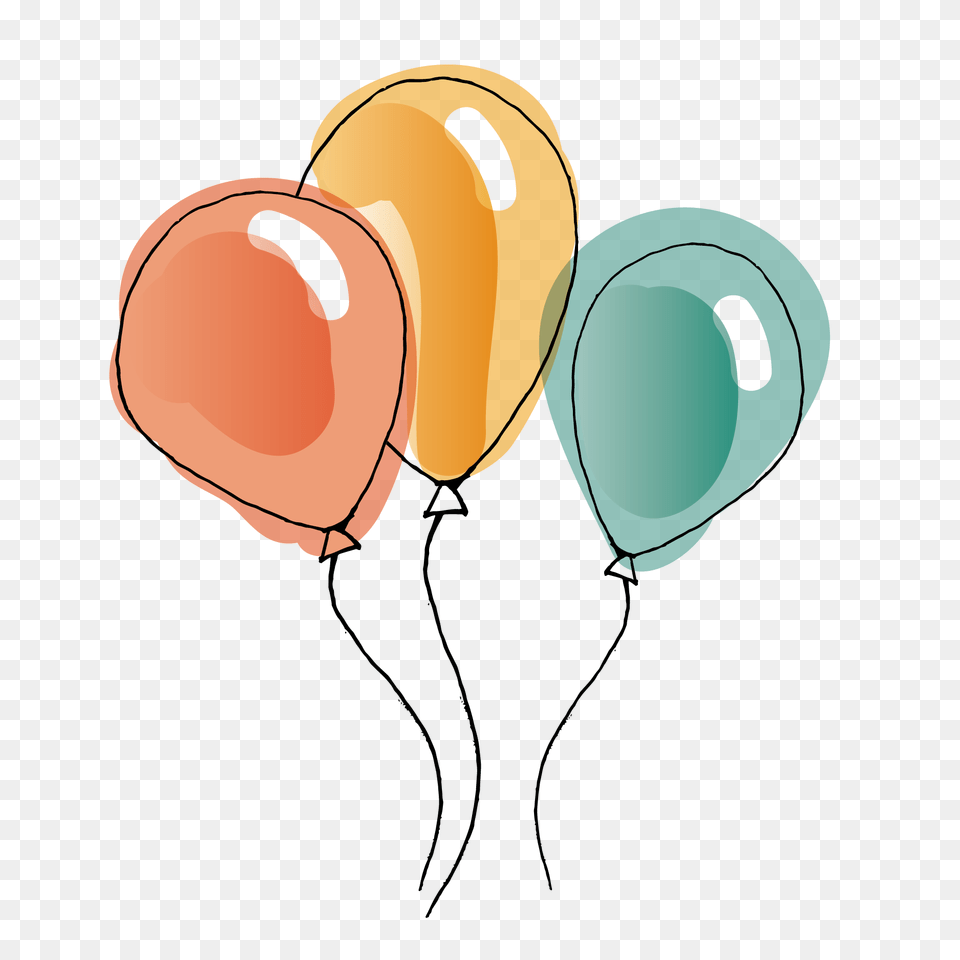 Download Hd Balloon Watercolor Painting Clip Art Cute Balloons Transparent Background, Adult, Female, Person, Woman Free Png