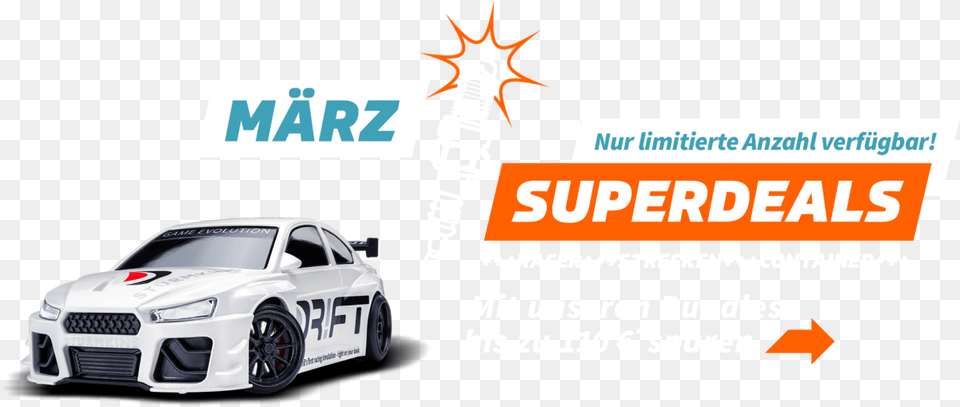 Download Hd Banner Superdeals2 De Web Race Car Transparent Automotive Decal, Vehicle, Transportation, Wheel, Coupe Free Png