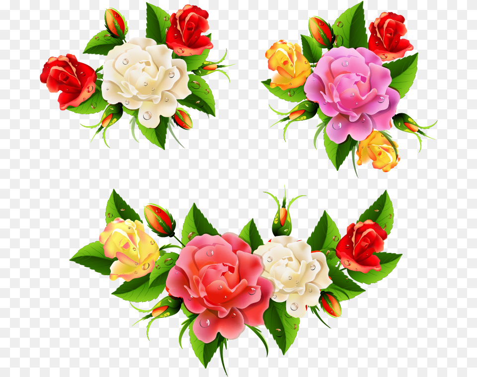 Download Hd Beautiful Flowers Corner Border Beautiful Flowers Border Design, Art, Floral Design, Flower, Graphics Free Png