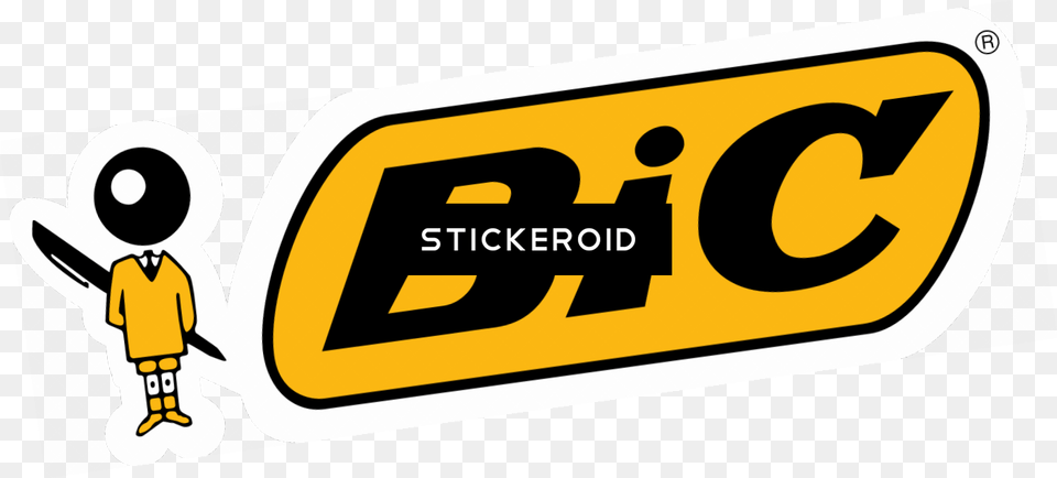 Download Hd Bic Logo Bic Logo, Bus Stop, Outdoors, Text, Symbol Free Png