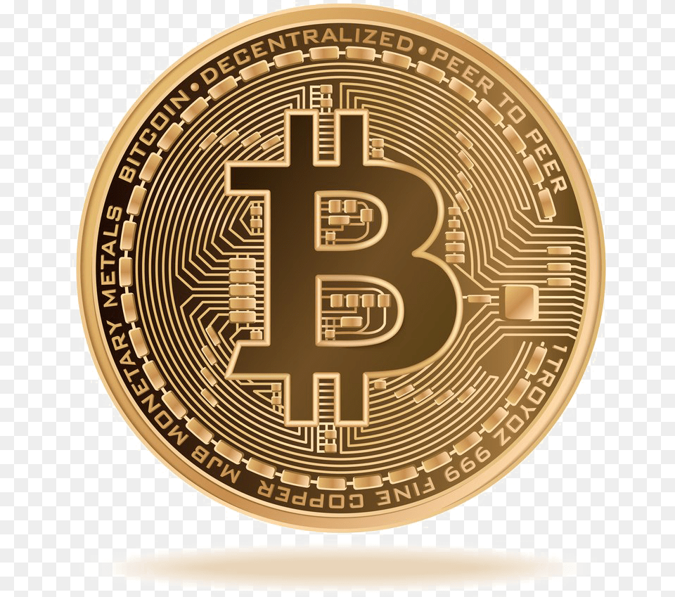Download Hd Bitcoin Photo Bitcoin No Background, Wristwatch, Coin, Money Png