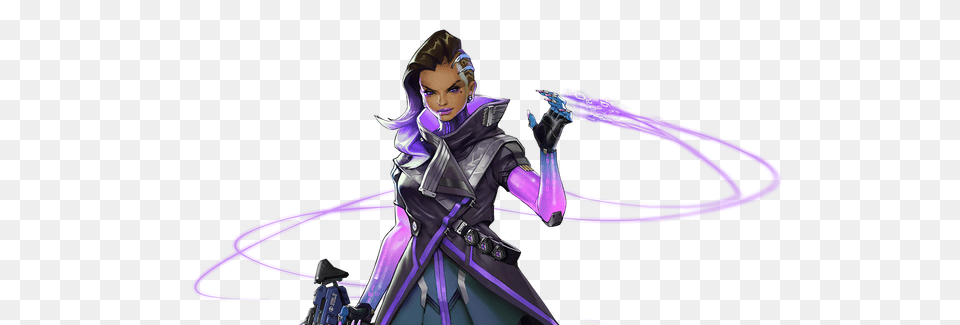 Download Hd Black Women In Overwatch Sombra Overwatch, Book, Publication, Comics, Adult Png Image