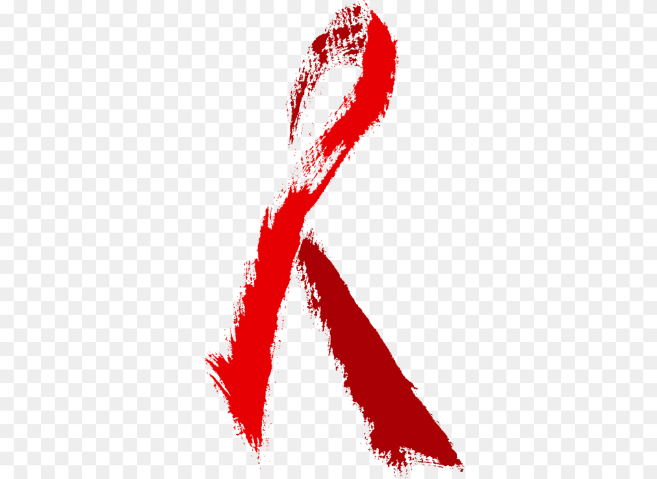 Hd Blood Red Ribbon Image Transparent Background Hiv Aids Ribbon, Alphabet, Ampersand, Symbol, Text Free Png Download