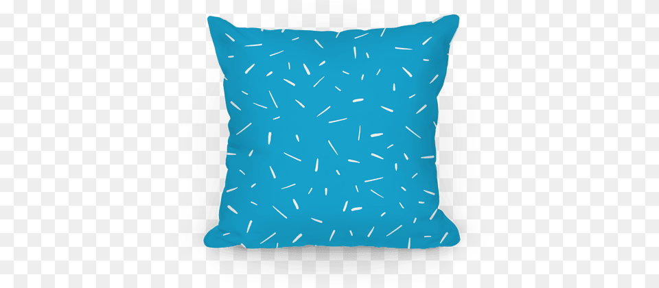 Download Hd Blue Confetti Pattern Pillow Space Pillows Decorative, Cushion, Home Decor Png Image