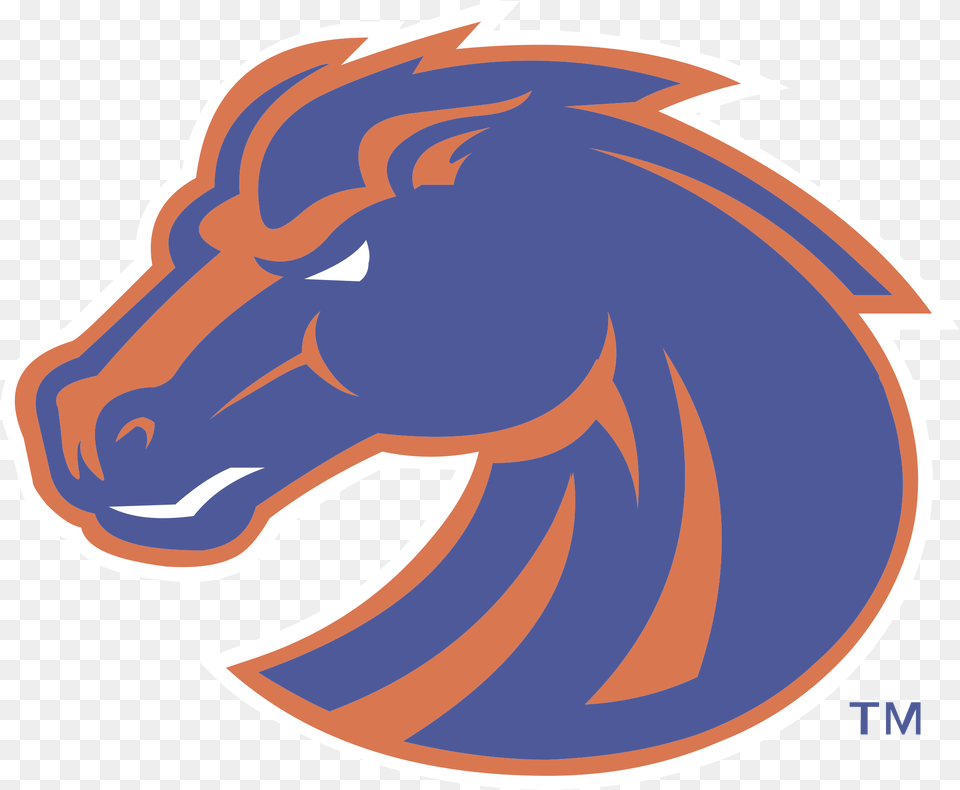 Download Hd Boise State Broncos Logo Boise State Broncos Football, Animal, Fish, Sea Life, Shark Png Image