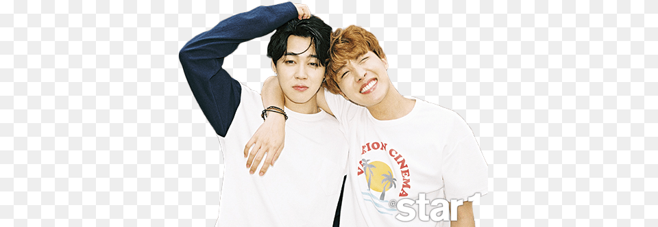 Hd Bts Jimin And Jhope Image Bts Star 1 Bts Magazine Star 1, T-shirt, Person, People, Clothing Free Png Download