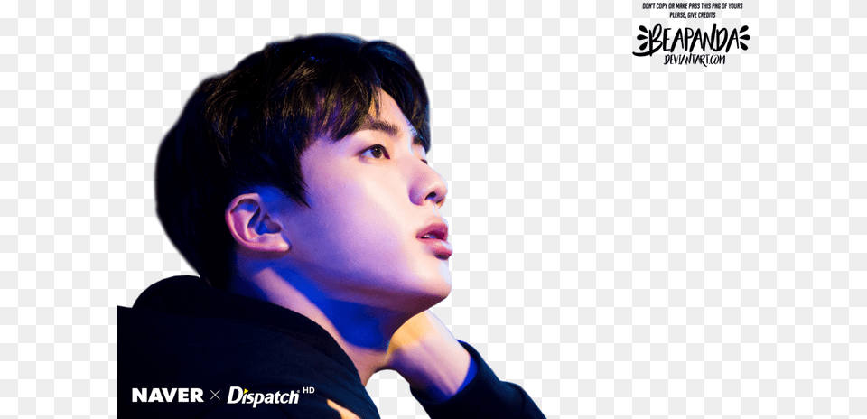 Download Hd Bts Jin And Kpop Image Bts Naver X Dispatch Jin Love Yourself Her, Body Part, Portrait, Photography, Person Free Transparent Png