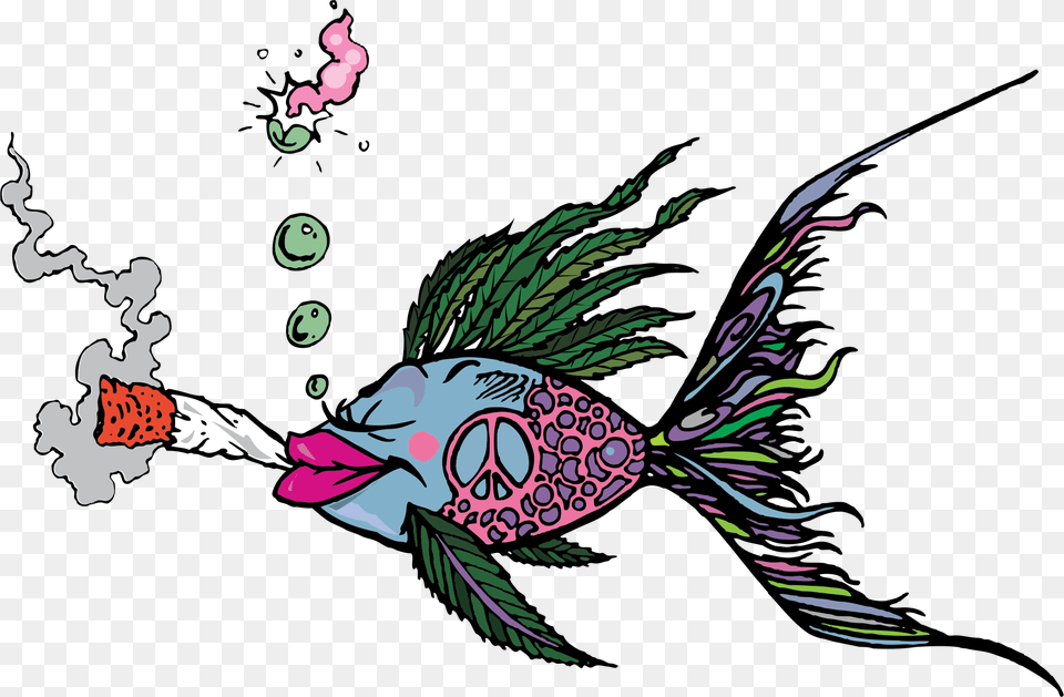 Download Hd Bud Fish Marijuana Clothing Weed Shirt, Graphics, Art, Book, Comics Png Image