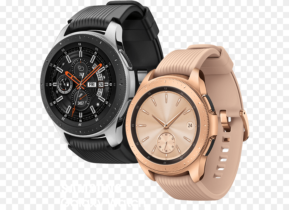 Download Hd Buy A Samsung Galaxy Watch Samsung Galaxy Watch Pink, Arm, Body Part, Person, Wristwatch Png Image