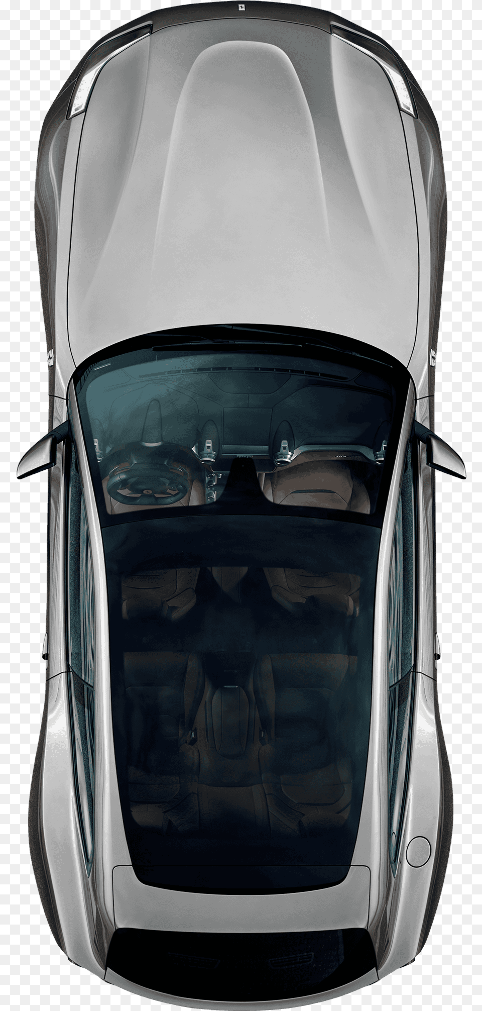 Download Hd Car Top View Ferrari Animated Car Top View Car From Top View, Transportation, Vehicle, Windshield, Cushion Free Transparent Png