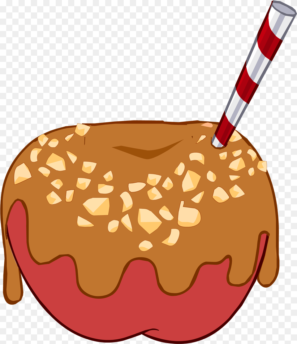 Download Hd Caramel Apple Costume Icon Club Penguin Food Costumes, Sweets, Bread, Smoke Pipe Png Image