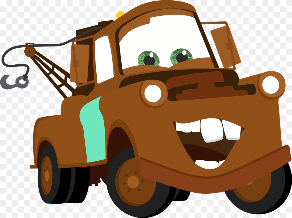 Download Hd Cars Lightning Mcqueen Tow Mater Cartoon, Tow Truck, Transportation, Truck, Vehicle Free Png