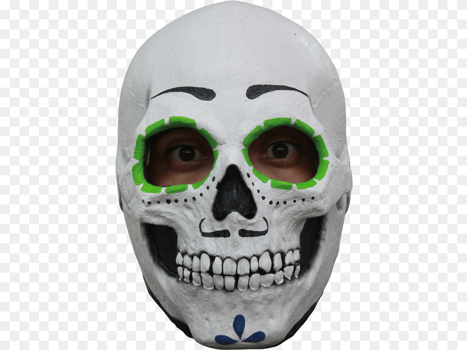 Download Hd Catrin Skull Halloween Mask Sugar Skull Mask Sugar Skull Mask Target, Head, Person, Face Free Transparent Png