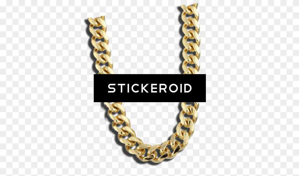 Download Hd Chain Gold Large Collier Thug Life Cuban Chain, Accessories, Jewelry, Necklace Free Transparent Png