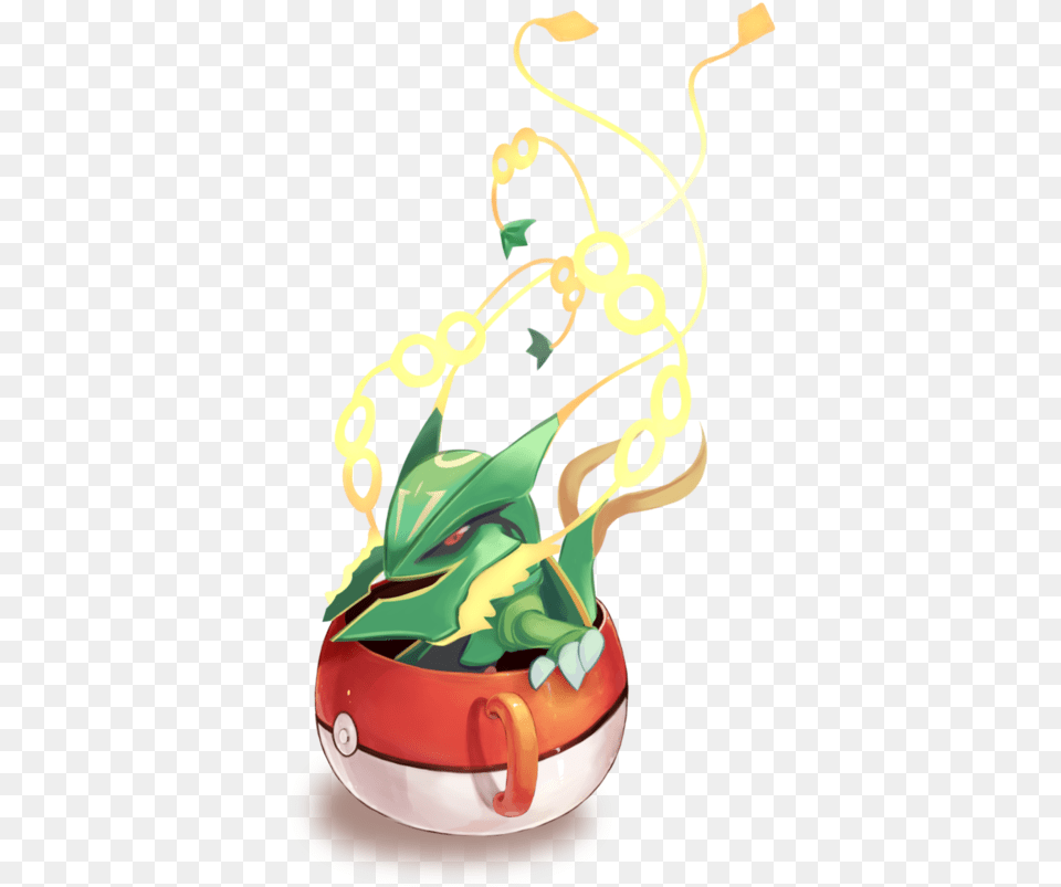 Download Hd Chibi Pokemon And Pokemon Mega Rayquaza Chibi, Flower, Flower Arrangement, Ikebana, Plant Free Transparent Png