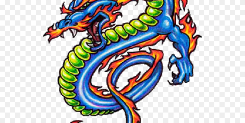 Download Hd Chinese Dragon Images Dragon Dragon With Flames Tattoo Free Transparent Png