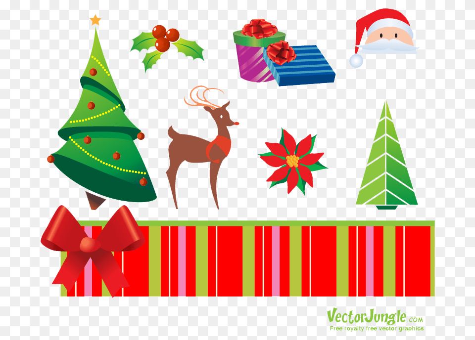 Download Hd Christmas Elements Royalty Christmas Vectors Royalty, Clothing, Hat, Elf, Animal Png Image