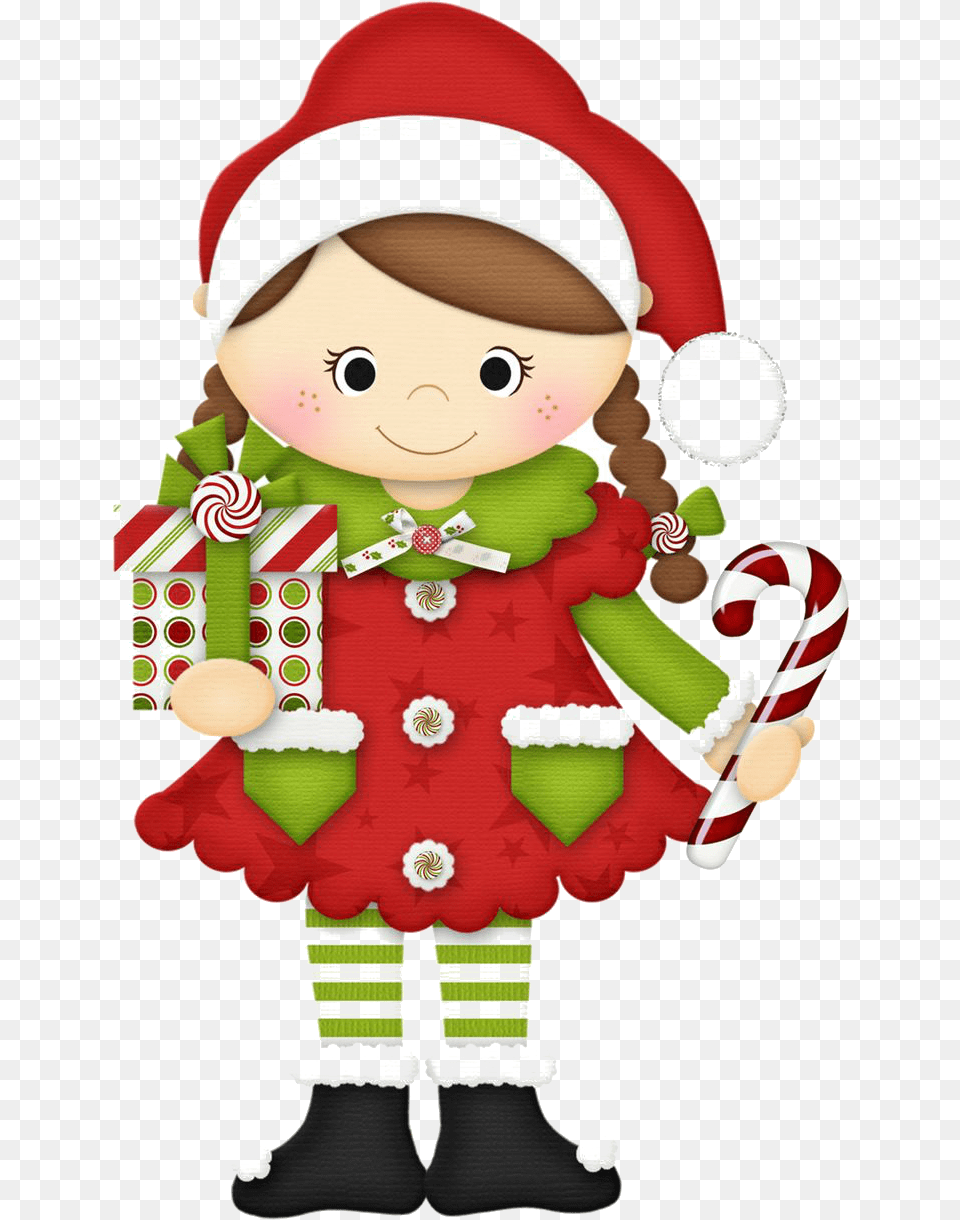 Download Hd Christmas Presents Clipart Mamae Noel Desenho, Elf, Food, Sweets, Baby Free Png