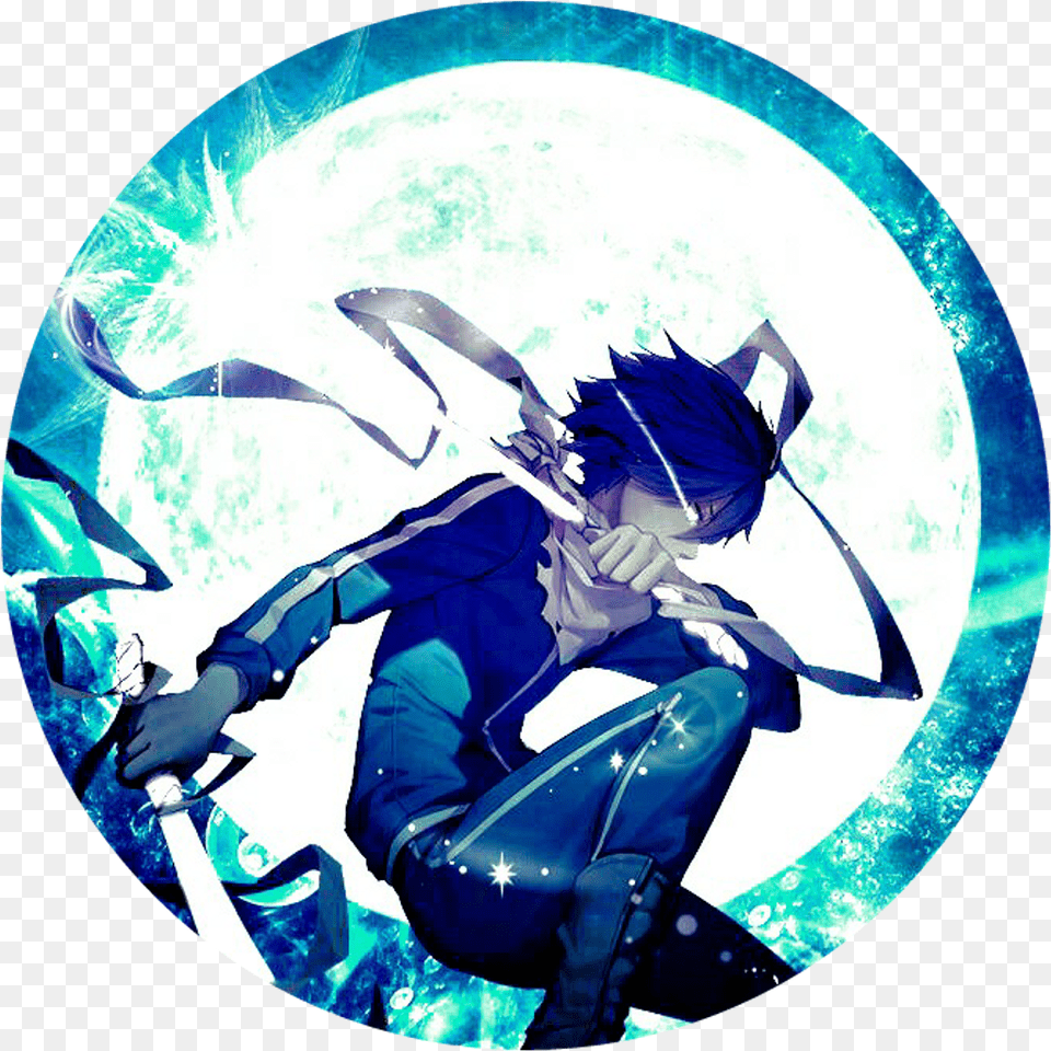 Download Hd Circle Yato Noragami Anime Wallapper Transparent Transparent Cool Anime Logo, Book, Comics, Publication, Adult Png