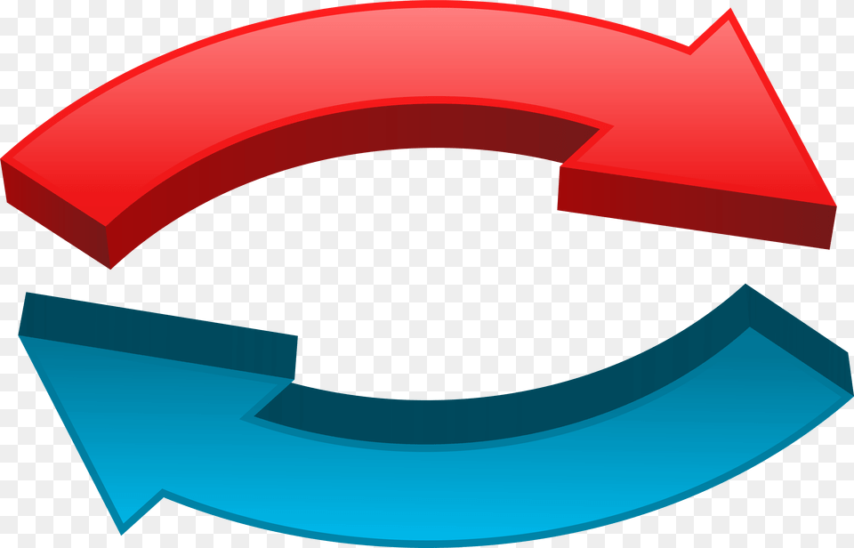 Download Hd Clipart Circle Arrow Clip Art Transparent Red And Blue Arrow, Logo, Hot Tub, Tub, Symbol Png