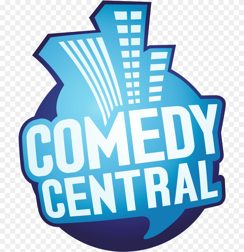 Download Hd Comedy Central Sweden Blue Comedy Central Logo, City, Light, Dynamite, Weapon Free Transparent Png