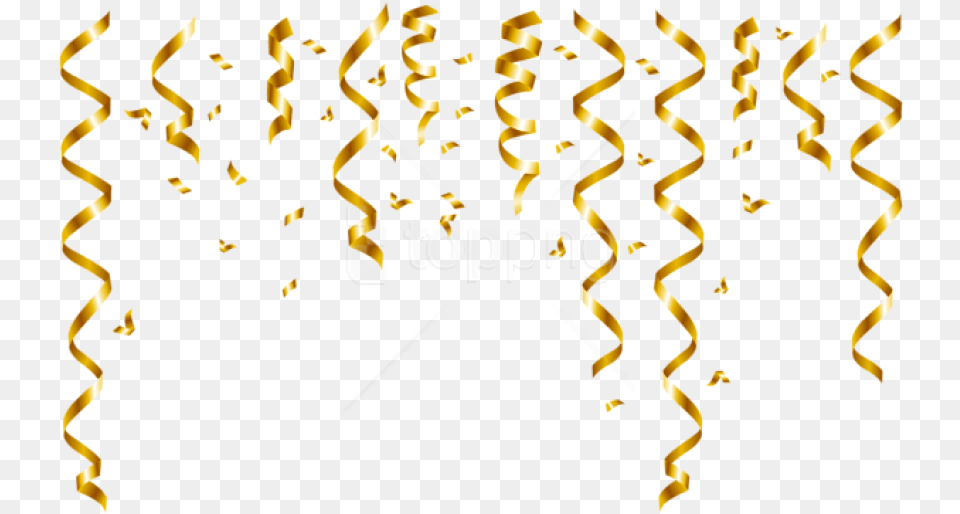 Download Hd Confetti Gold Transparent Background Confetti Gold, Paper, Person Png Image