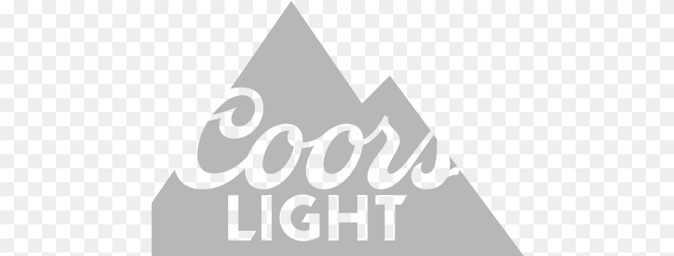 Download Hd Coors Light Chrome Bar White Coors Light Logo, Triangle, Text, Adult, Bride Png Image