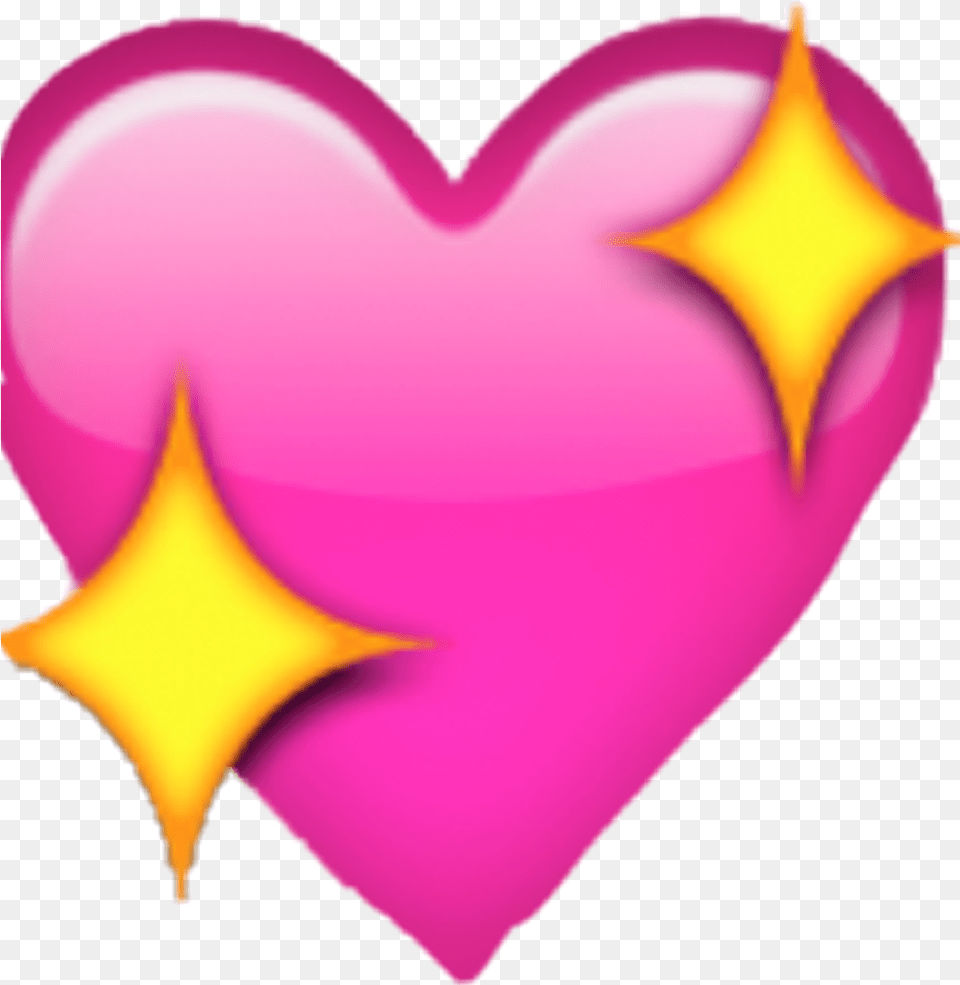 Hd Corazon Sticker Heart Emoji Transparent Heart Star Emoji Transparent, Balloon Free Png Download