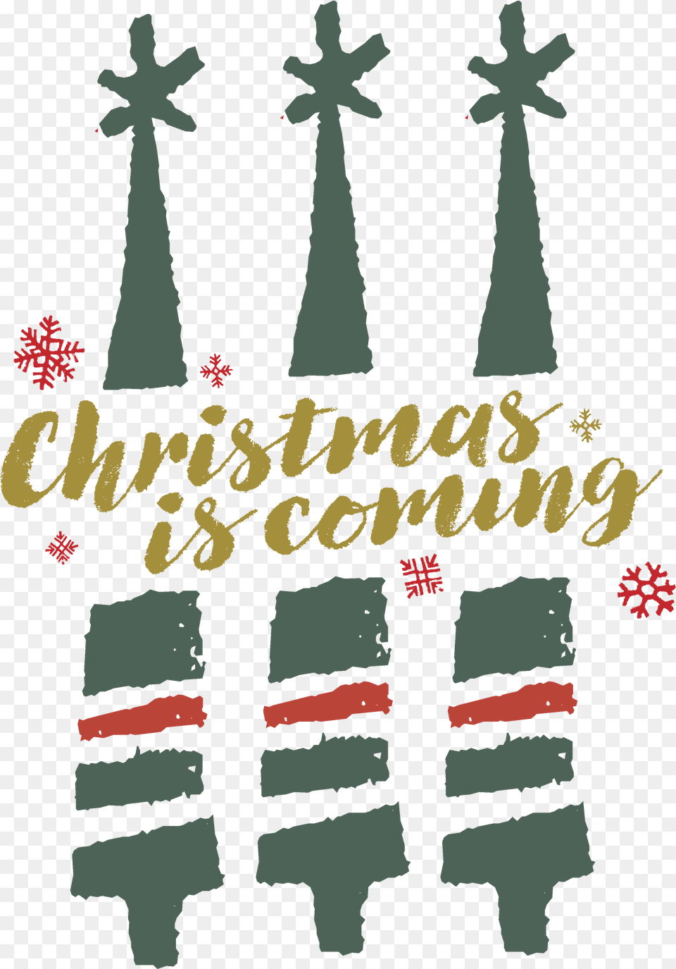 Download Hd Courtyard Xmas Banner Graphic Gold Large Christmas Is Coming, Person, Christmas Decorations, Festival Png