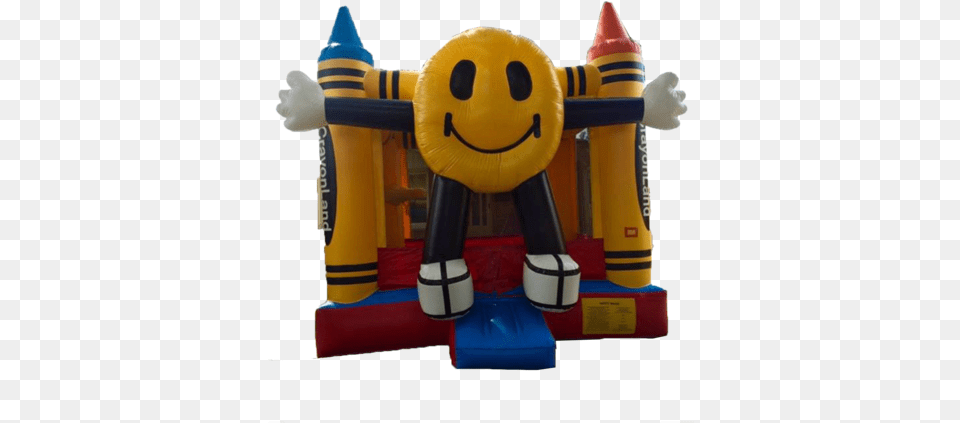 Download Hd Crayolasmiley Face Emoji Bounce House Emoji Baby Toys, Inflatable, Toy Png
