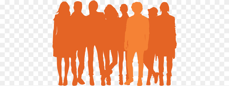 Download Hd Crowds Orange People Clipart, Adult, Male, Man, Person Png Image