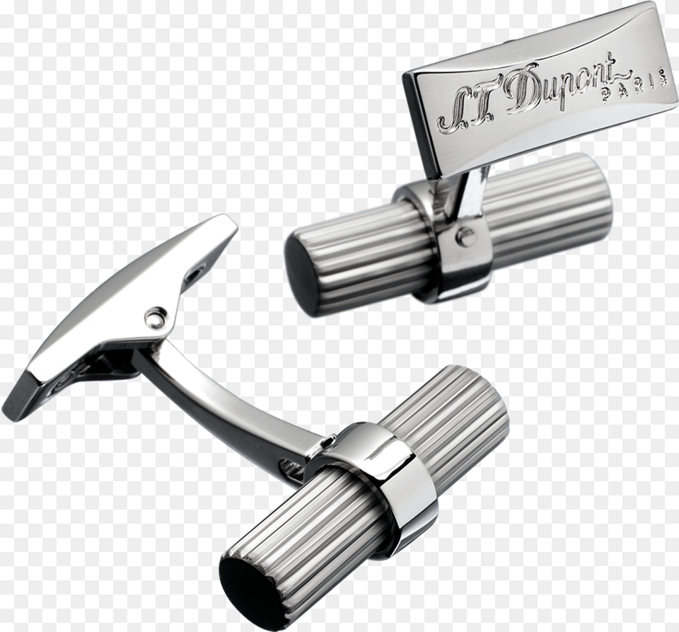 Download Hd Cufflinks Batton Vertical Line Palladium Cufflinks, Blade, Razor, Weapon, Smoke Pipe Png Image