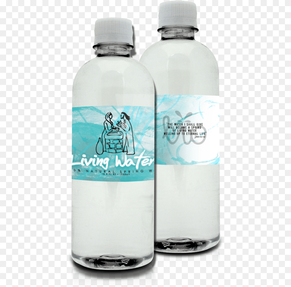 Download Hd Custom Bottled Water For Water Bottle Label Ideas Church, Water Bottle, Beverage, Mineral Water, Person Free Png