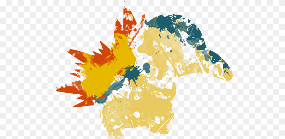 Download Hd Cyndaquil Paint Splatter Graphics By Illustration, Baby, Person, Art, Face Png