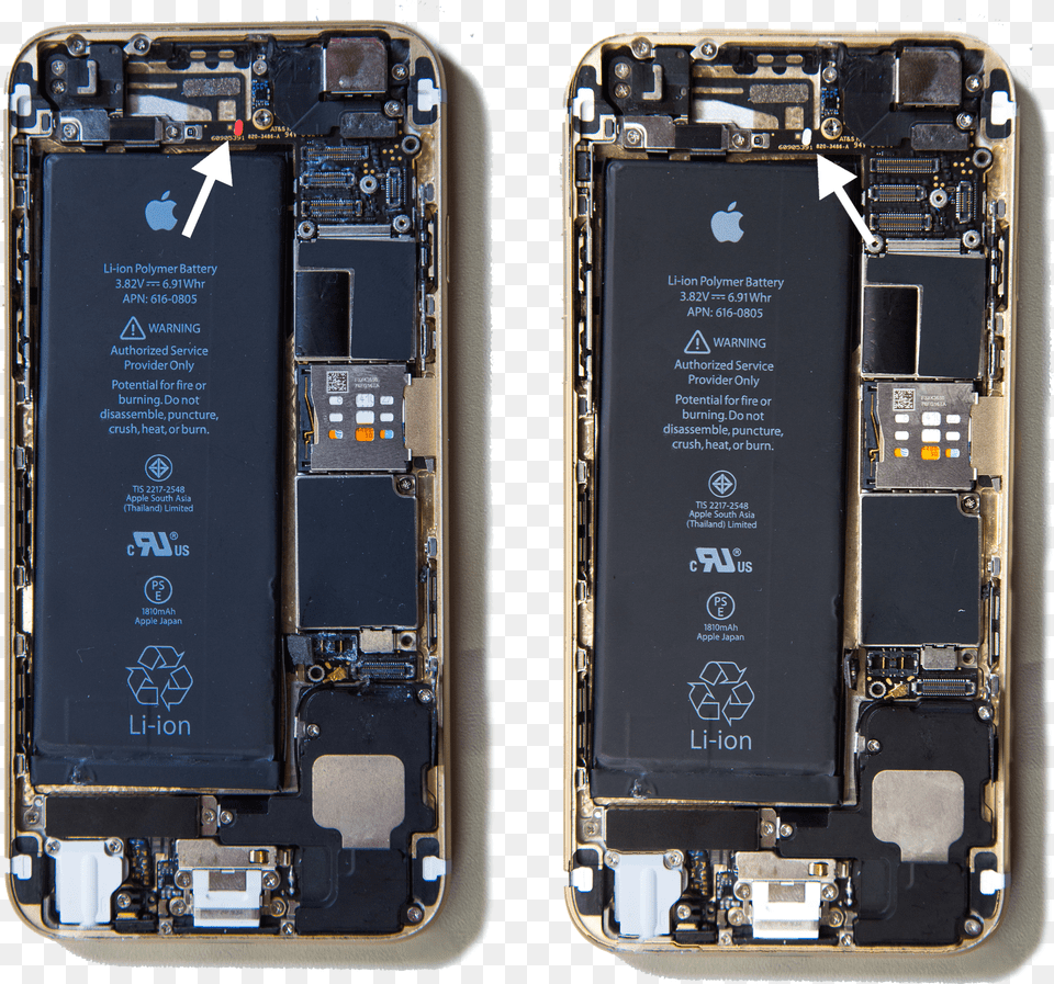 Download Hd Damage Caused To An Iphone Iphone Battery Damage Free Png