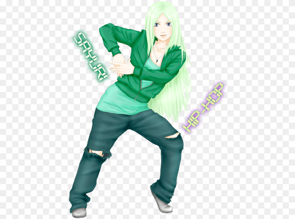 Download Hd Dancing Anime Girl Gif Transparent Anime Girl Hip Hop Dance Animations, Adult, Publication, Person, Female Free Png