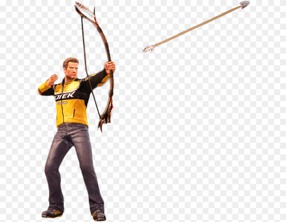 Download Hd Dead Rising Bow And Arrow Bow Arrow, Weapon, Archery, Sport, Archer Free Png