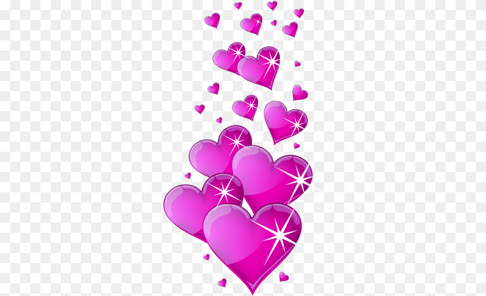 Download Hd Destellos De Corazones Background Love Symbol, Heart, Purple, Chandelier, Lamp Free Png