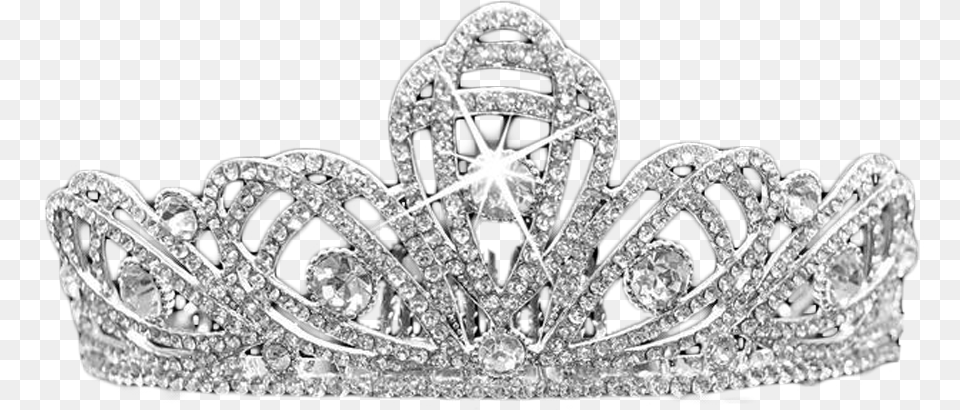 Download Hd Diamond Crown Background Image Transparent Transparent Diamond Crown, Accessories, Jewelry, Tiara, Gemstone Free Png