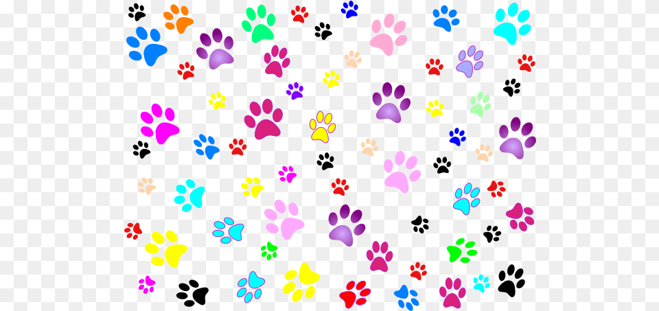 Download Hd Dog Print Clipart Cerca Con Google Paw Prints Back Ground, Pattern, Purple, Art, Floral Design Png