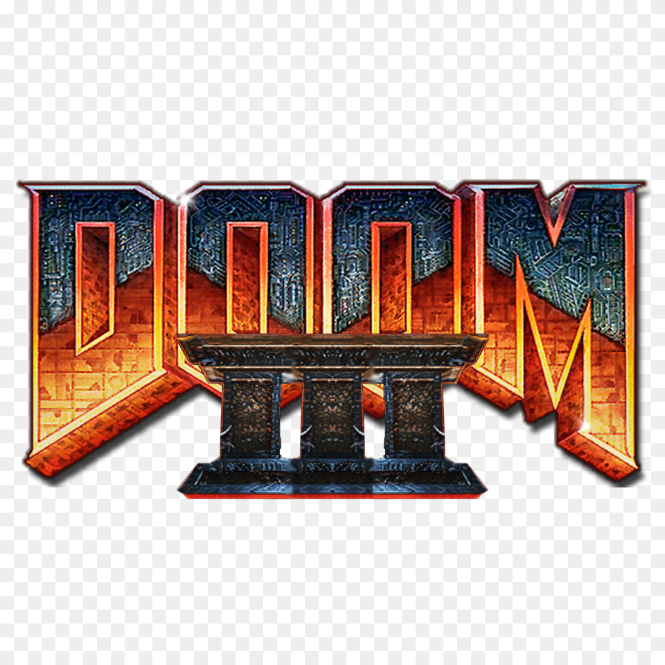 Download Hd Doom 3 Logo Doom 2 Logo, Altar, Architecture, Building, Church Free Transparent Png