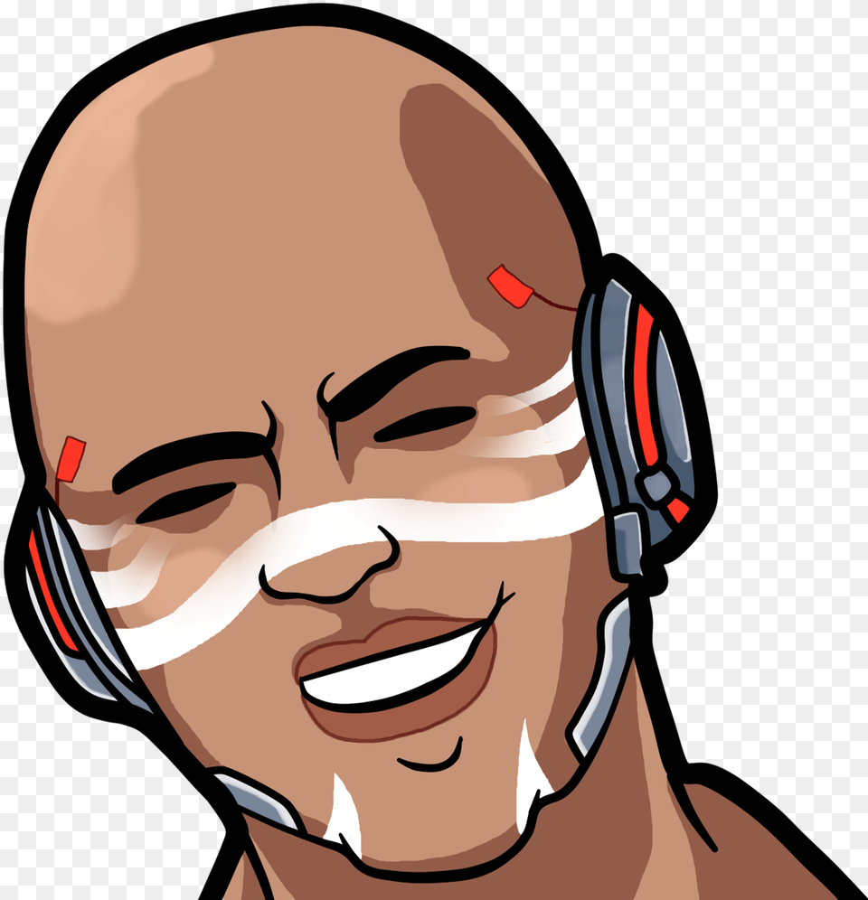 Download Hd Doomfist Twitch Emote, Face, Head, Person, Electronics Free Transparent Png