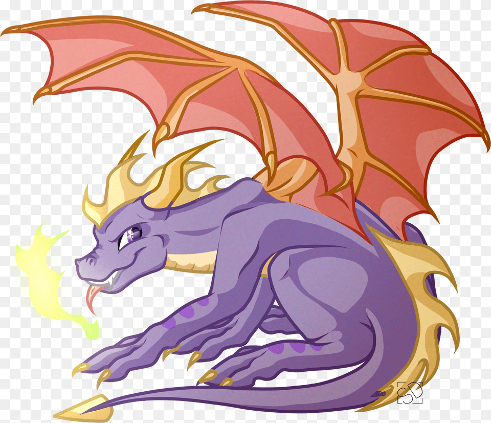 Download Hd Dragon Horns Cartoon Spyro The Dragon Spyro The Dragon Cartoon Free Png