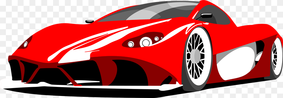 Download Hd Drawn Ferrari Sports Car Ferrari Cartoon Ferrari, Wheel, Vehicle, Transportation, Machine Png Image