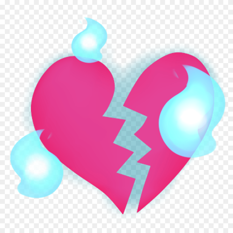Download Hd Emoji Brokenheart Heart Cutie Mark Evil Love, Balloon Free Png